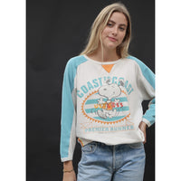 Useless Upcycled Blue and White Snoopy Sweat