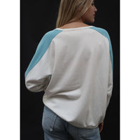 Useless Upcycled Blue and White Snoopy Sweat