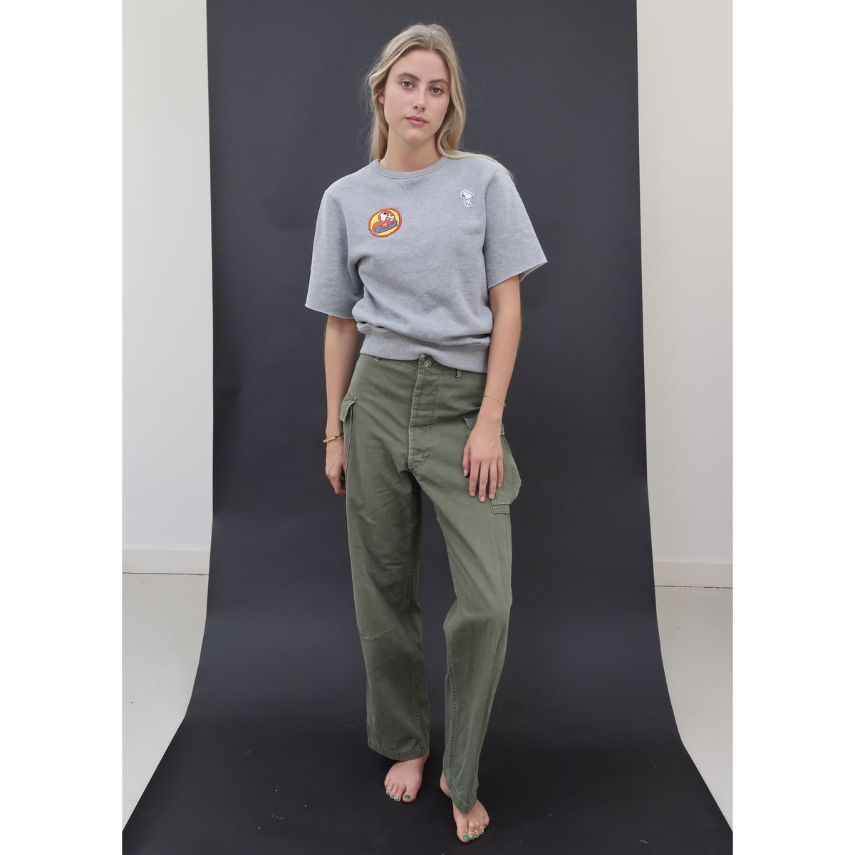 Useless Snoopy Sportif-style Grey Sweat