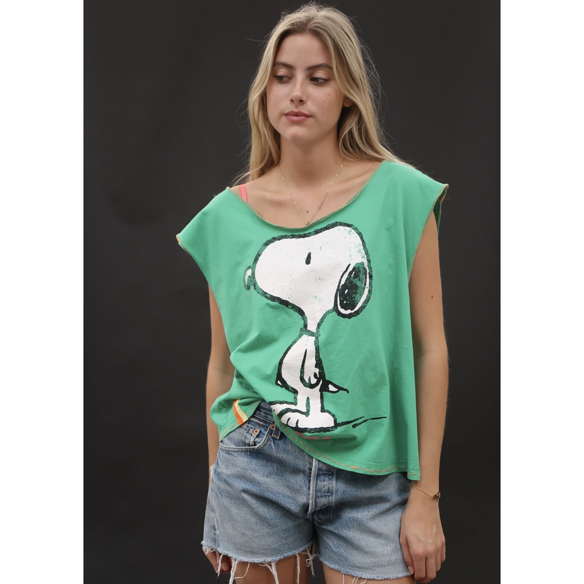 Useless Snoopy T Shirt Green