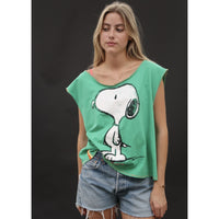 Useless Snoopy T Shirt Green