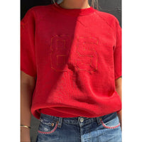Useless Upcycled Red Sportif-Style Sweat