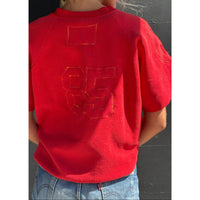 Useless Upcycled Red Sportif-Style Sweat