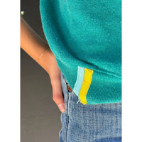 Useless Embroidered Teal S/S Sweatshirt