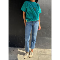 Useless Embroidered Teal S/S Sweatshirt