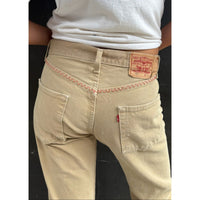Useless Upcycled Biscuit-Coloured Levi's