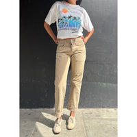 Useless Upcycled Biscuit-Coloured Levi's