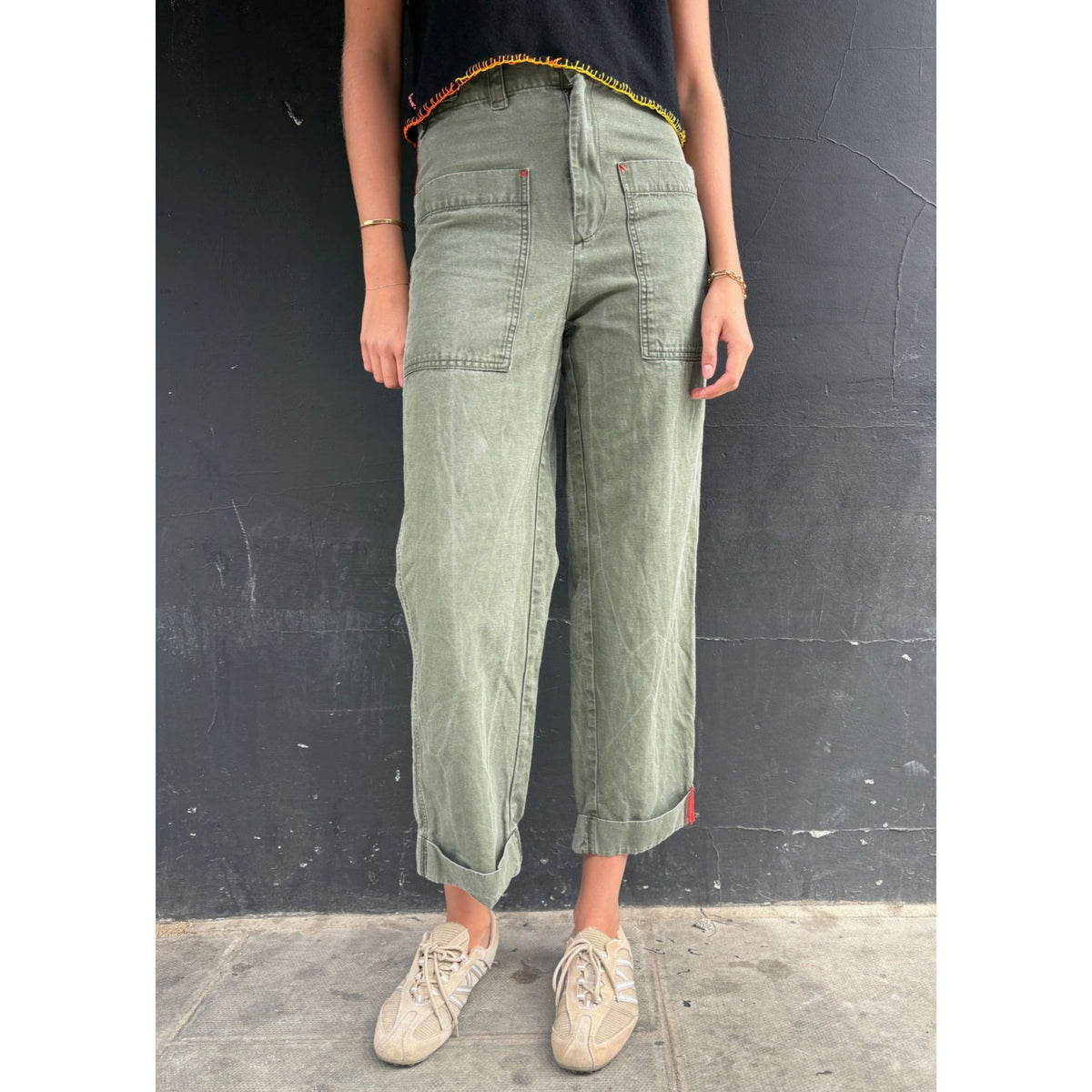 Useless Khaki Army Style Trousers