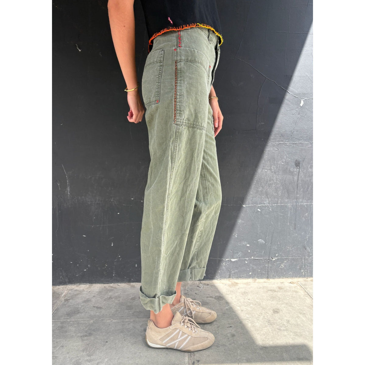 Useless Khaki Army Style Trousers