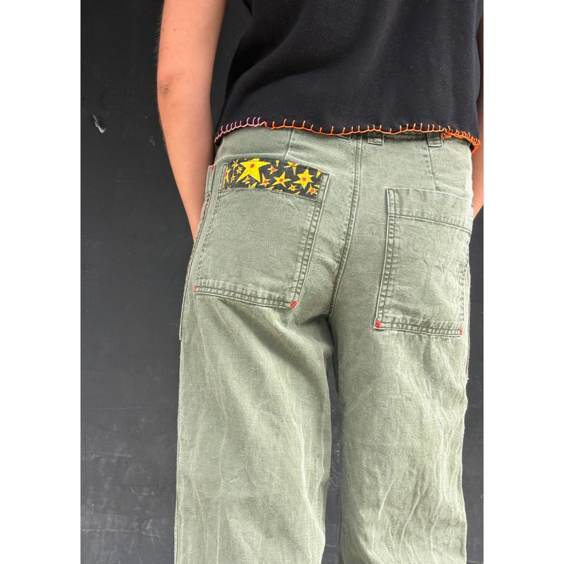 Useless Khaki Army Style Trousers