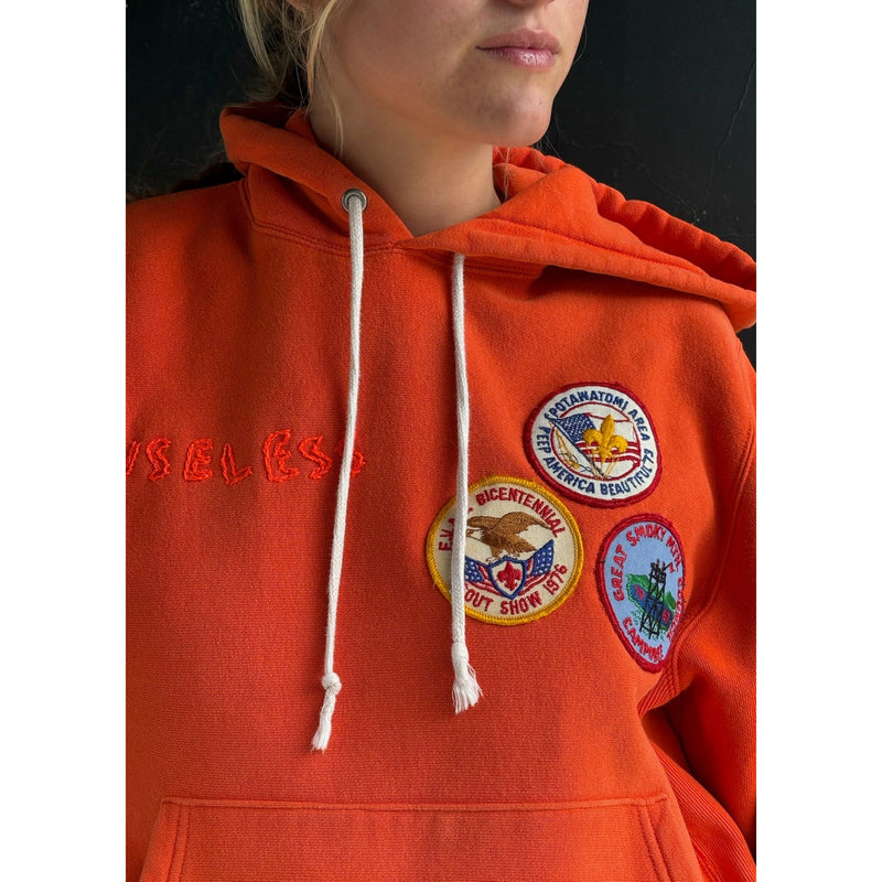 Useless Upcycled Patched Hoodie