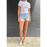 Useless Upcycled Japanese Wash Cut-Offs Pink/Orange Tab