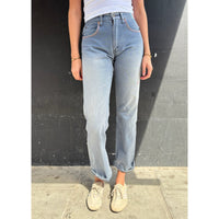 Useless Pale Blue Levis Zig Zag Stitching