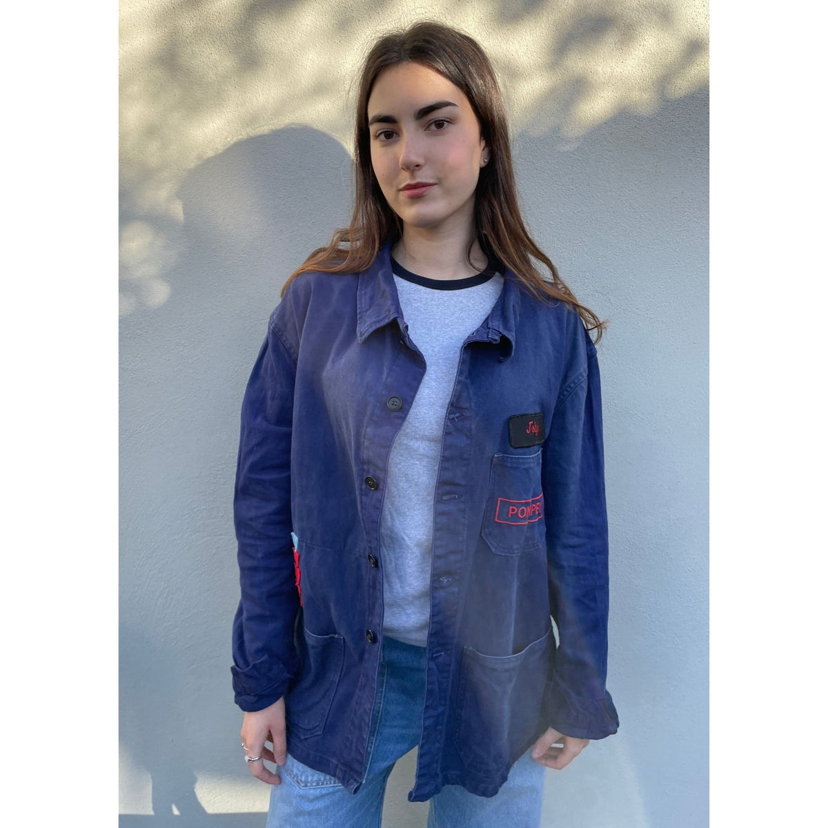 Useless Blue Patched Worker Jacket