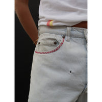 Useless Upcycled Pale Levis + Gingham Patch