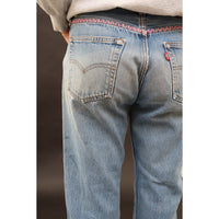 Useless Vintage Levi's 501s with Zig Zag Embroidery