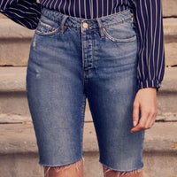 Reiko Sue Denim Bermuda Shorts