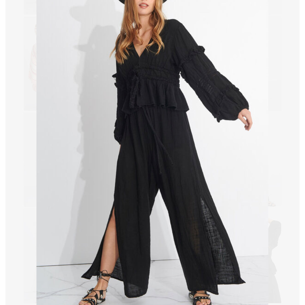Pearl & Caviar Zakar Pants Black