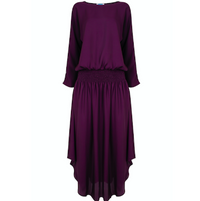 Jane Says Plain Jane Midi Dress Aubergine