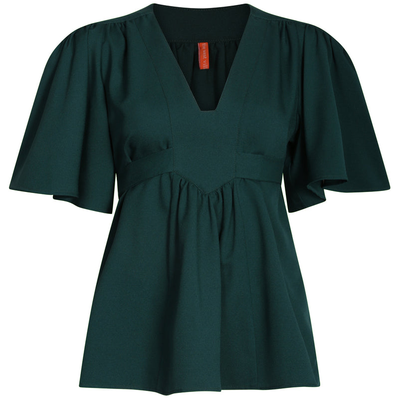 The West Village Butterfly Top Green