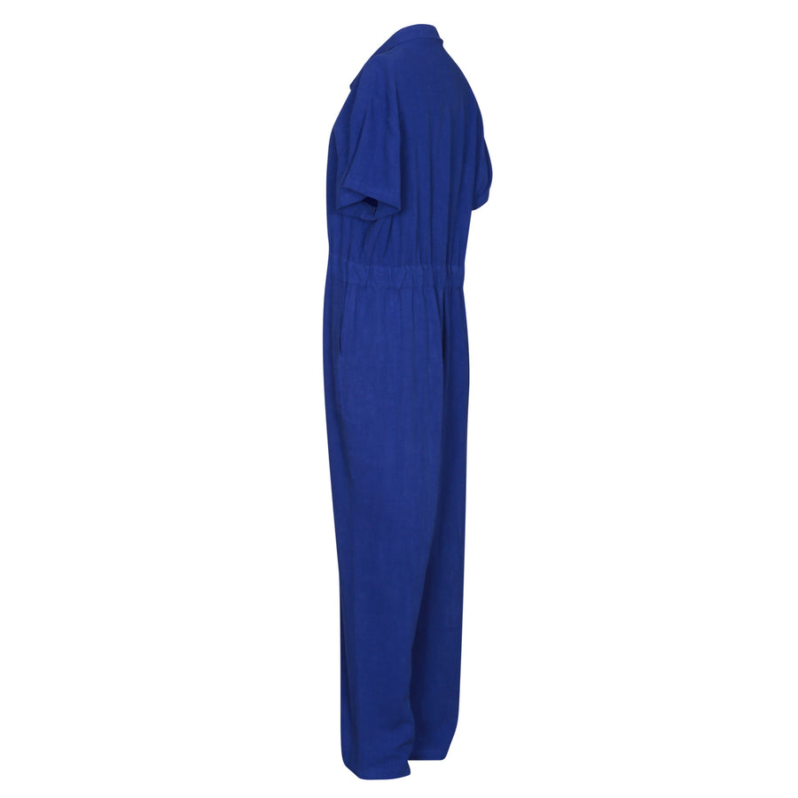 Lowie Linen Boilersuit Blue