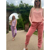 Stark X - Velour Jogger Pant Frosted Peach