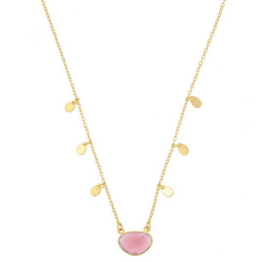 Ash Summer Necklace Pink Jade