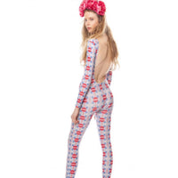 Catsuit Circles Sky Blue