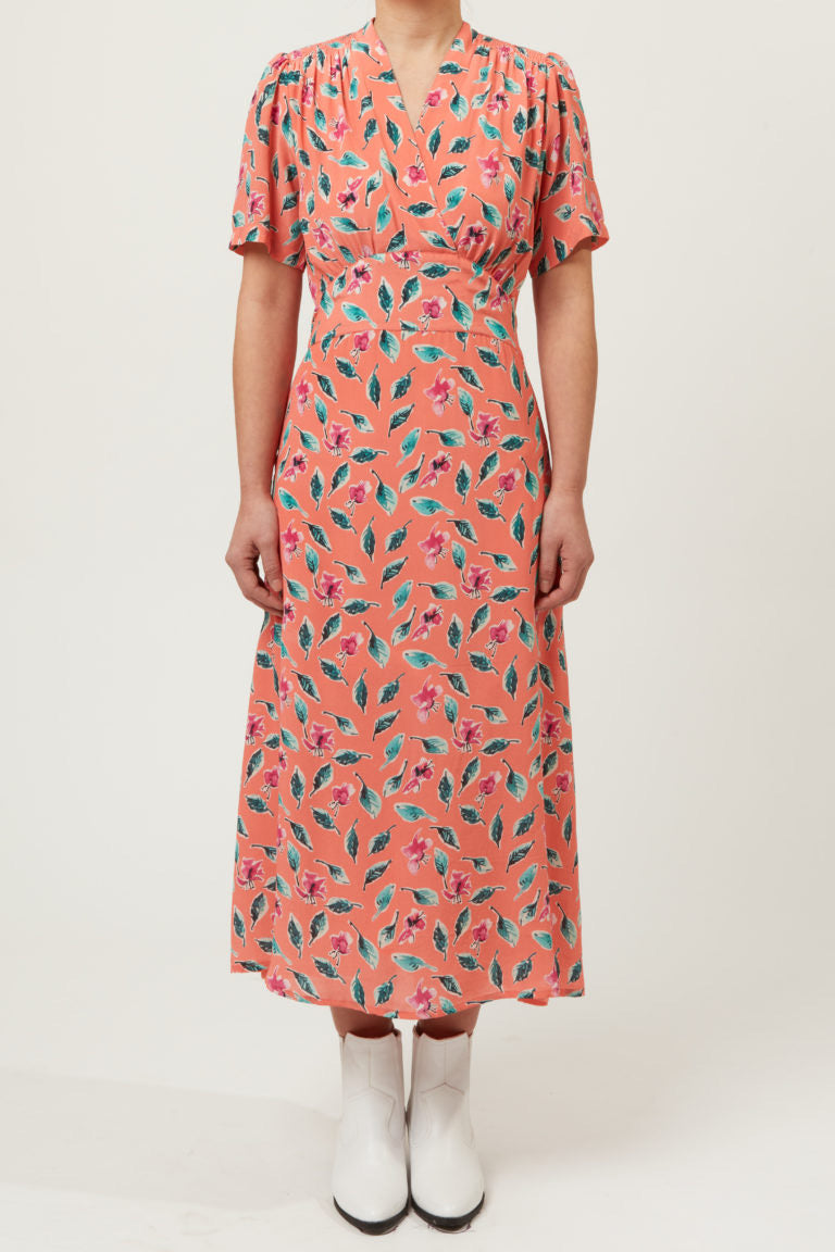 Allie & Grace Dolores Pink Tea Dress