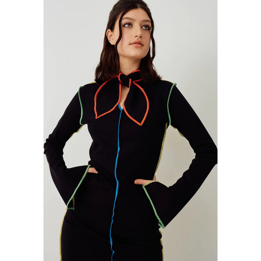 Eliza Faulkner Victoria Dress Black and Multicolour