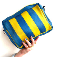 Striped Beach Cross Body / Clutch