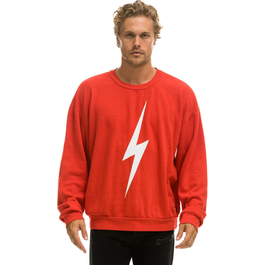 Aviator Nation Bolt Stitch Sweatshirt Red