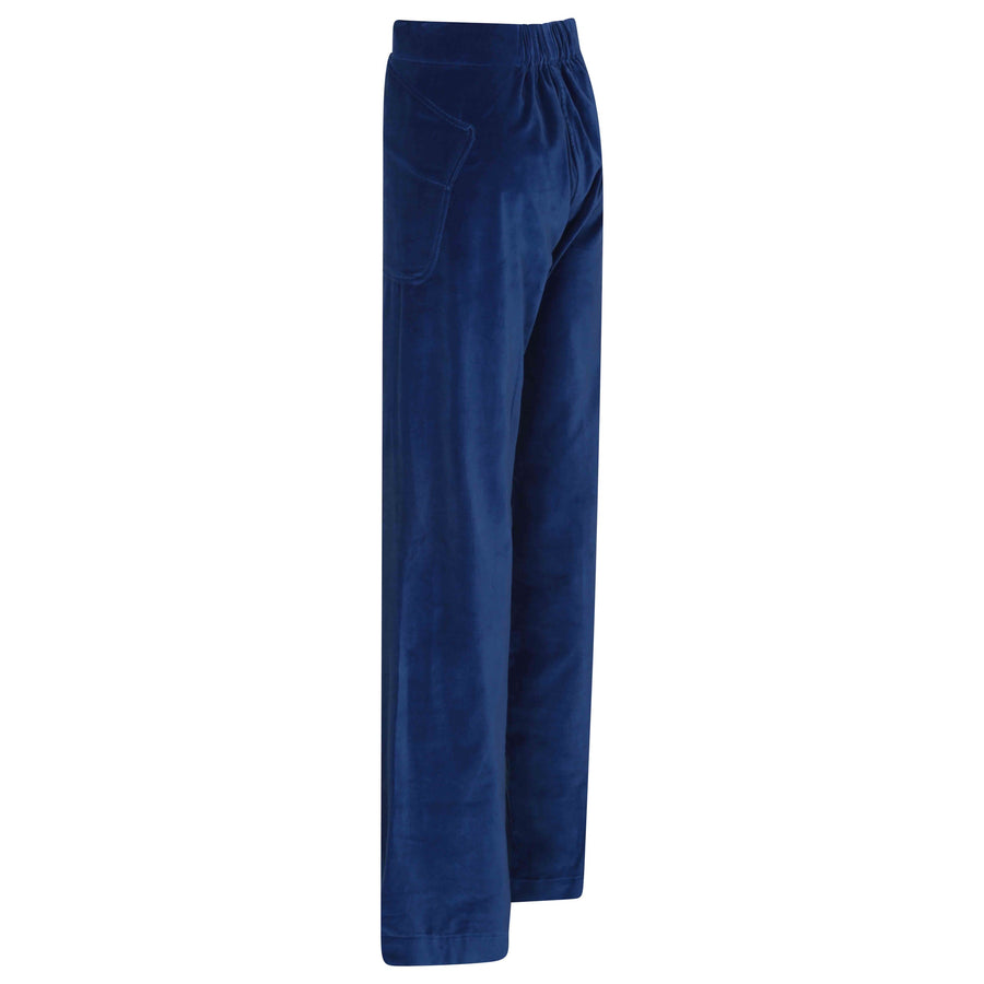 The West Village Melrose Trousers Velvet Blue