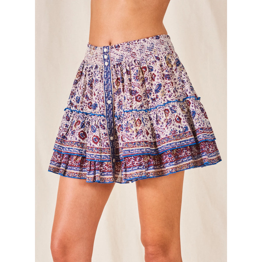 MABE Rosa Printed Mini Skirt