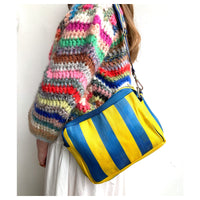 Striped Beach Cross Body / Clutch