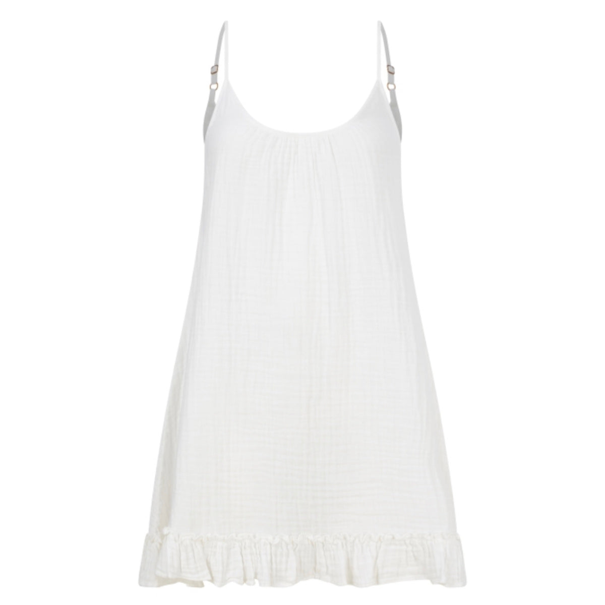 Pranella Siren slip dress white