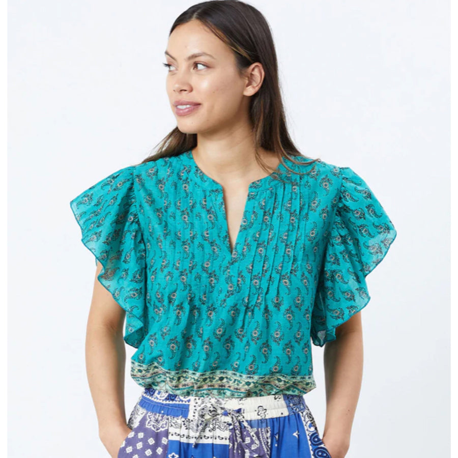 Lolly's Laundry- Isabel Top Green