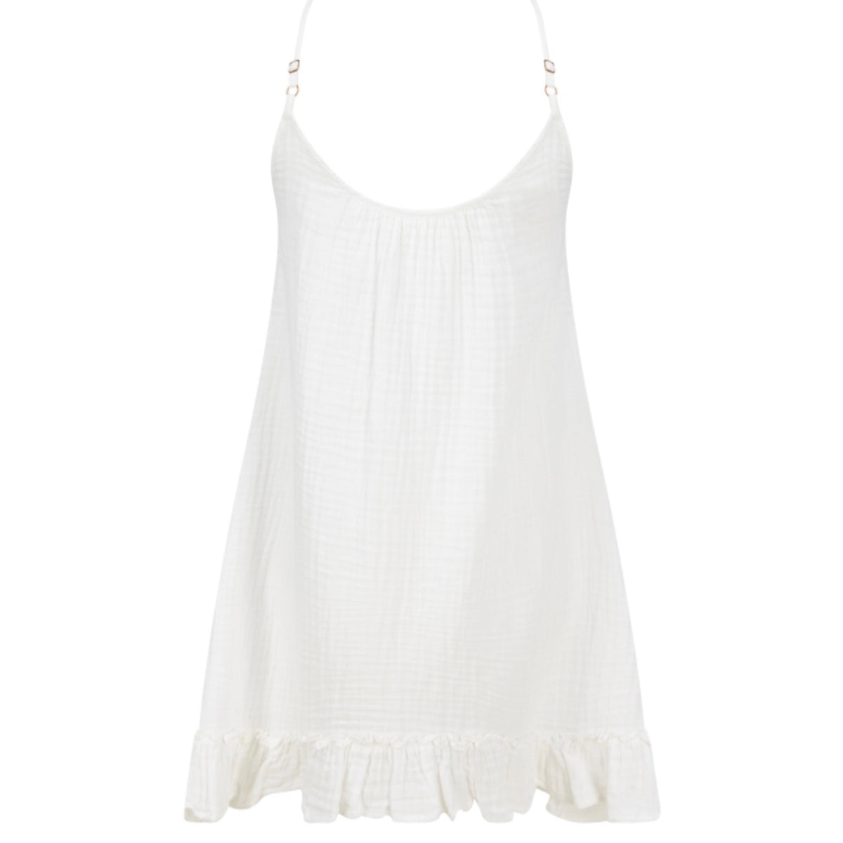 Pranella Siren slip dress white