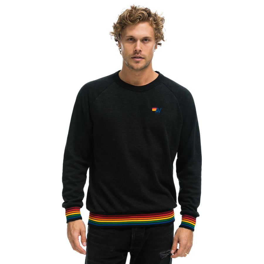 Aviator Nation- Rainbow Sweatshirt Black